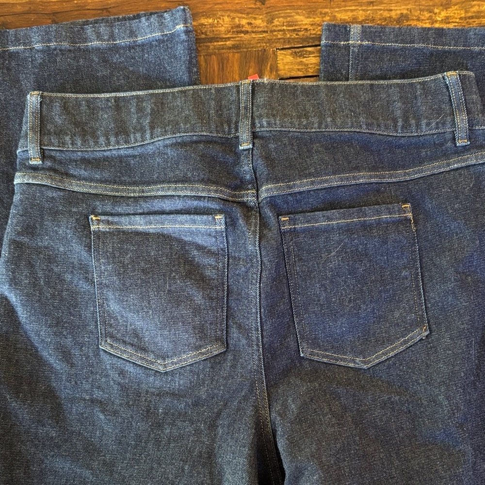 SPANX® dark WASH PULL-ON CROPPED WIDE LEG JEANS 2X - Picture 5 of 5